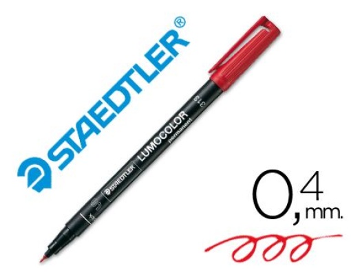 Marcador Acetato Lumocolor Ref. 313-2 (S) Vermelho