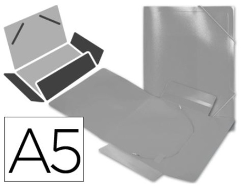 Pasta de Elasticos Polipropileno Liderpapel A5 Transparente (SS04)