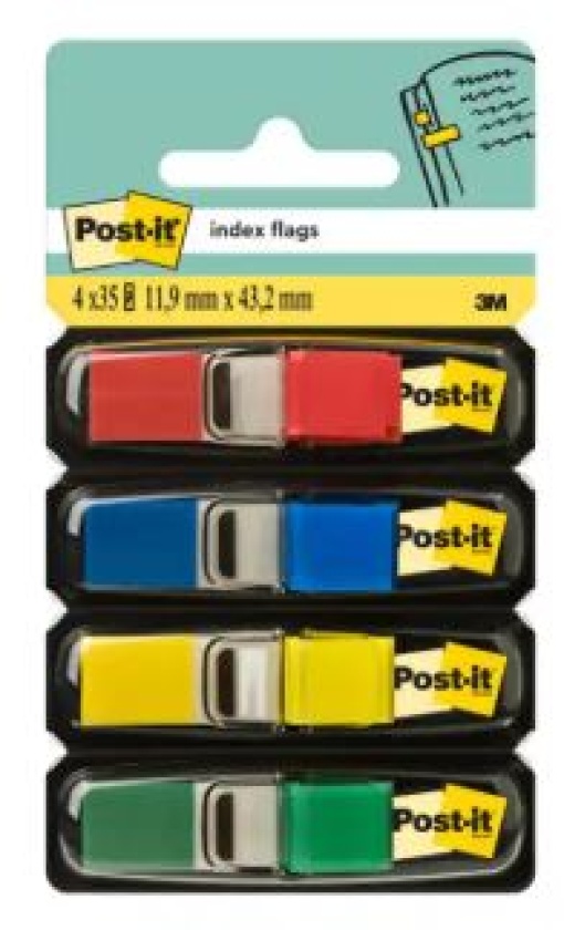 Bandas Separadoras Post-it Cores Dispensador 140uni