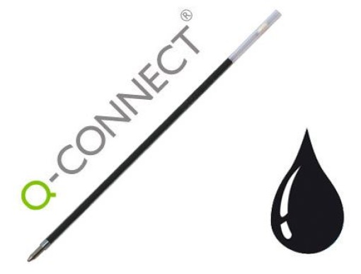 Recarga para Esferografica Extensivel Q-Connect KF00233 Preto (KF15394)