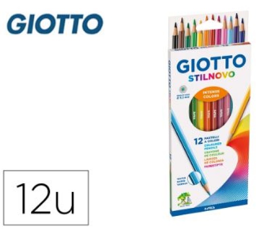 Lapis Cor Giotto Stilnovo 18cm Cx12 Cores (F256500)