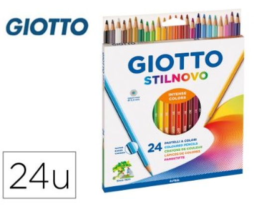Lapis Cor Giotto Stilnovo 18cm Cx.24 Cores (F256600)
