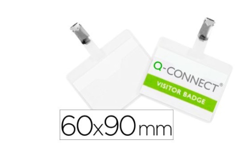 Identificador C/Mola Q-Connect 60x90 mm Pack 25un (KF01560)