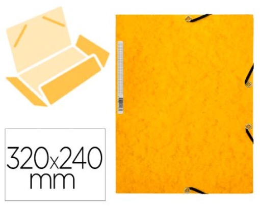 Pasta de Elasticos Q-Connect A4 com Abas Amarela (KF02166)