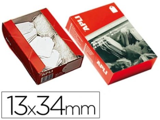 Etiqueta Rectangular Para Pendurar 13x34mm Cx.1000uni