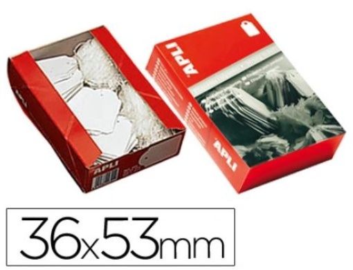 Etiqueta Rectangular P/Pendurar 36x53mm Cx.500uni