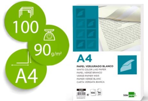 Papel Liderpapel Verge A4 90gr 100fls (VJ01)