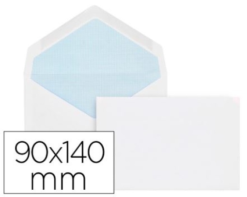 Envelope Liderpapel Mínimo Normalizado Branco 95x145mm Engomado Cx.500uni