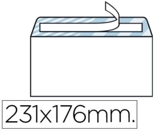 Envelope Liderpapel Nº12 176x231mm Tira de Silicone Cx.500un (SB14)