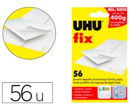 Pastilhas Uhu Fix Cx.56un (400gr)