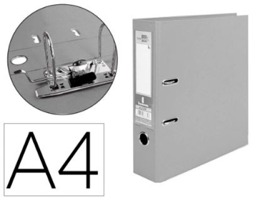 Pasta de Arquivo Liderpapel Documenta Pvc A4 75mm Cinza (AZ25)