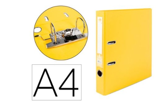 Pasta de Arquivo Liderpapel Documenta PVC A4 52mm Amarela (AY03)