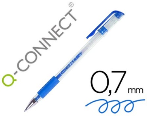 Esferografica Gel Q-Connect 0.7mm Azul (KF21717)