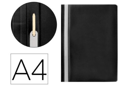 Classificador Q-Connect Fastener Plastico A4 Preto (KF01453)