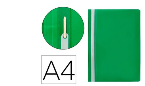 Classificador Q-Connect Fastener Plastico A4 Verde (KF01456)