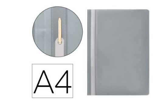 Classificador Q-Connect Fastener Plastico A4 Cinza (KF01650)