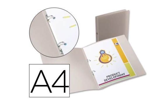 Pasta Liderpapel Polipropileno A4 2 Aneis Redondos Mini 15mm Transparente (CA67)