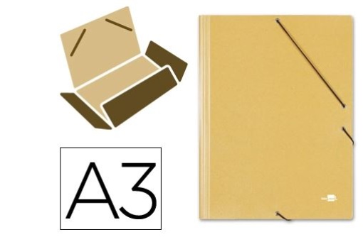 Pasta de Elasticos Liderpapel A3 Amarela (CG20)