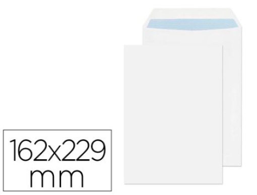 Envelope Saco Liderpapel C5 Branco 162x229mm Tira Silicone Cx.250uni (SB37)