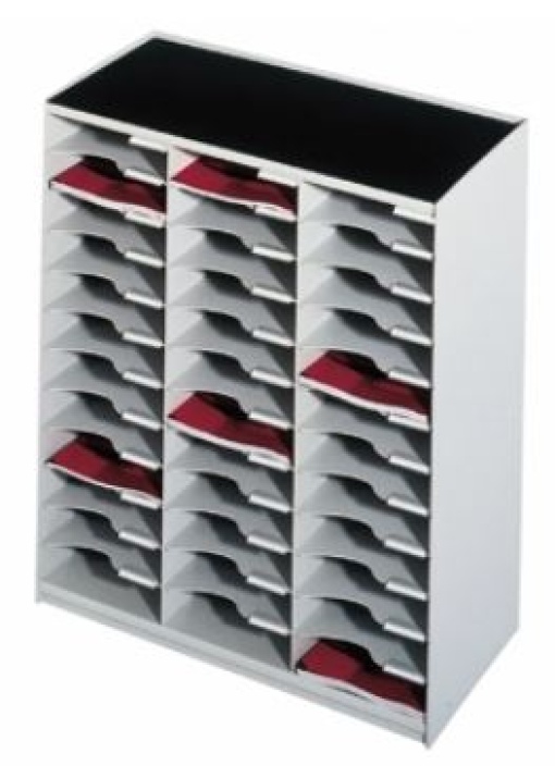 Modulo Classificador Paperflow Mono-Bloco C/36 Divisorias Cinza