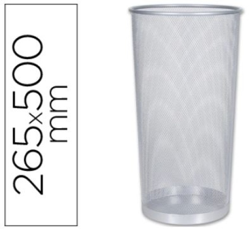 Porta Quarda-Chuvas Q-Connect Metalico Rede Prata 500x265mm (KF00828)