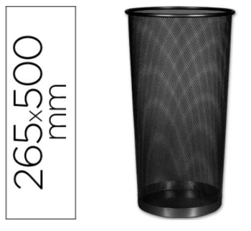 Porta Quarda-Chuvas Q-Connect Metalico Rede Preto 500x265mm (KF00829)