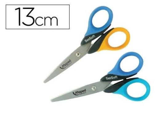 Tesoura Sensoft Maped Com Aneis Flexiveis 130mm