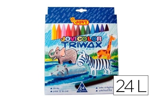Lapis de Cera Jovi Color Triwax Cx C/24 Lapis