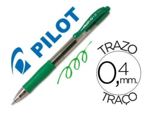 Esferografica Pilot G-2 Tinta Gel Retratil Pega de Borracha (NG2V)