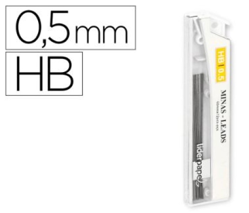 Minas Liderpapel 0.5mm HB Tubo 12un (MG01)