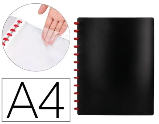 Capa Catalogo Liderpapel Com Aneis Plasticos Preto