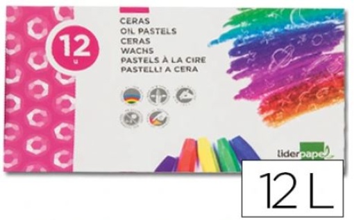 Lapis de Cera Liderpapel Cx.12 Cores ( BD01)