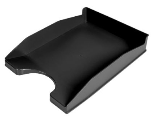 Tabuleiro Secretaria Q-Connect Plastico Preto Opaco (KF04189)