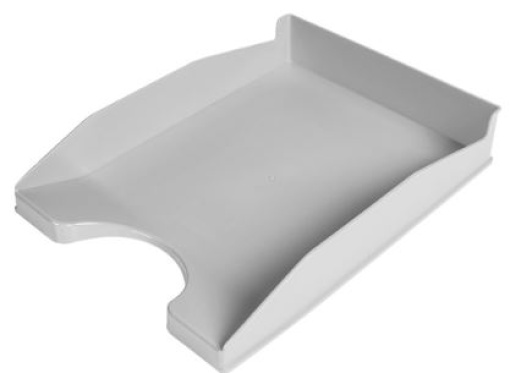 Tabuleiro Secretaria Q-Connect Plastico Cinza Opaco (KF04194)