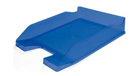 Tabuleiro Secretaria Q-Connect Plastico Azul Transparente (KF04197)