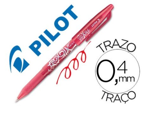 Esferografica Apagavel Pilot Frixion Vermelho 0,4mm (NFR)