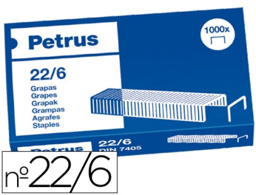 Agrafos Petrus Nº 22/6 Cobreado Cx.1000 (55721)