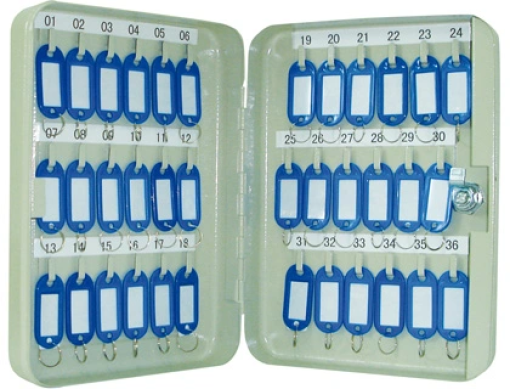 Armario Porta Chaves Q-Connect Metalico 18x25x6cm P/36 Chaves (KF04272)