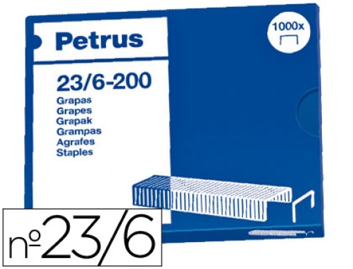 Agrafos Petrus 23/6 Cobreados Cx1000 (23600)