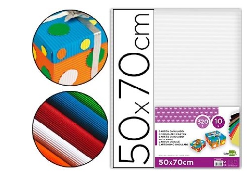 Cartao Ondulado Liderpapel 320gr 50x70cm Branco (CN01)