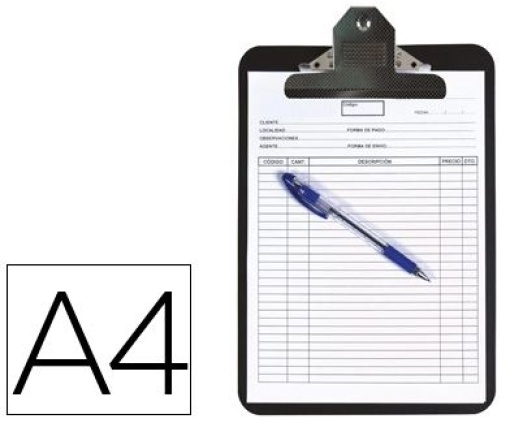 Porta Notas Q-Connect A4 Polipropileno Preto (KF03300)