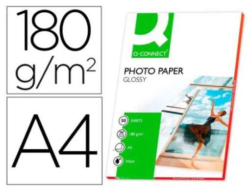 Papel Fotografia Gloss A4 180gr Cx.50Fls