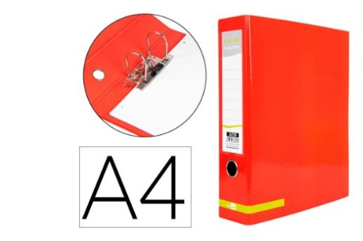 Pasta de Arquivo Liderpapel Color System Cartao A4 L80 S/Caixa Vermelha (AZ39)