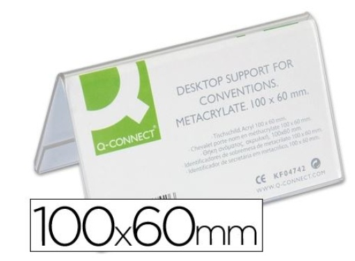 Identificadores Secretaria Q-Connect Metacrilato 100x60mm (KF04742)