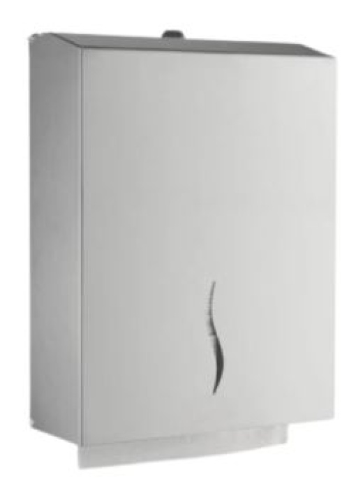 Dispensador Toalha Mao Zig-Zag Inox Escovado