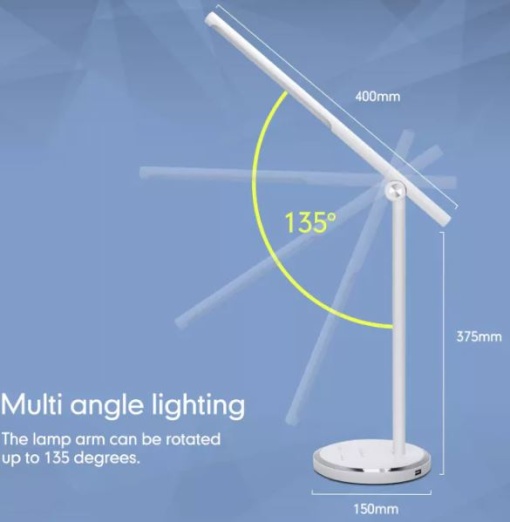 Candeeiro de Mesa Led 8W + Carregador USB Aigostar Anna