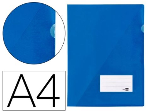 Pasta Dossier Liderpapel 921-A A4 Polipropileno 180mic Azul Translucido (BL02)