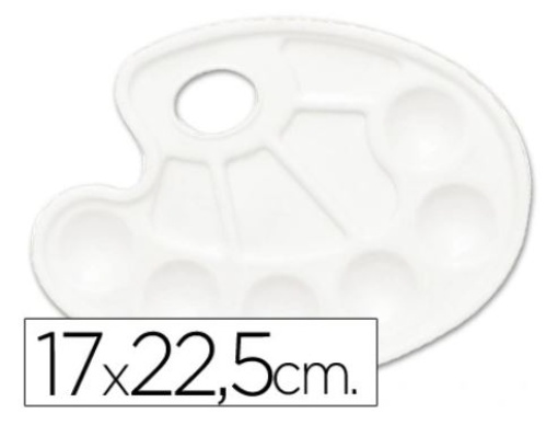 Paleta Plastica Lidercolor Com 10 Compartimentos (A15418)