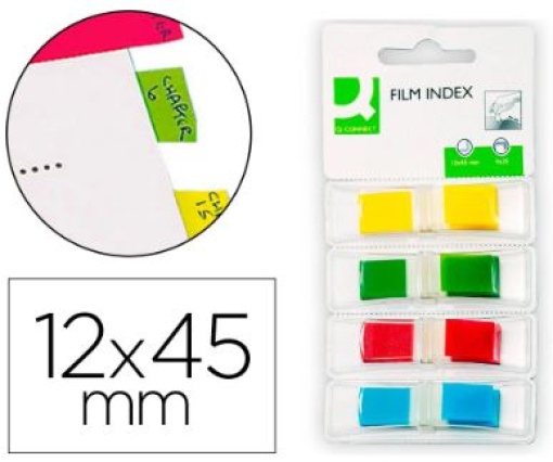 Bandas Separadoras Q-Connect Dispensador 4Cores 36Folha/ Cor
