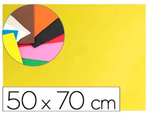 Goma Eva Liderpapel 50x70cm 60gr 1,5mm Amarelo